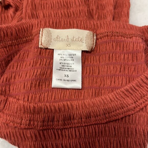 Altar’d State Juniors Size XS Cropped Crew Neck T-Shirt in Rust Color - Picture 3 of 3
